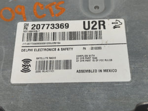 2008-2010 Cadillac Cts Radio AM FM Cd Player Receiver Replacement P/N:25900709 25849793 Fits 2008 2009 2010 OEM Used Auto Parts