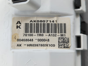 2012-2015 Honda Civic Instrument Cluster Speedometer Gauges P/N:78200-TR0-A413-M1 78100-TR0-A110-M1 Fits 2012 2013 2014 2015 OEM Used Auto Parts