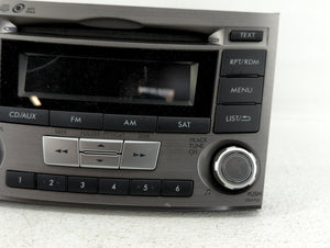 2012-2014 Subaru Legacy Radio AM FM Cd Player Receiver Replacement P/N:86201AJ66A 86201AJ61A Fits 2012 2013 2014 OEM Used Auto Parts