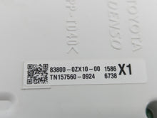 2014-2016 Toyota Corolla Instrument Cluster Speedometer Gauges P/N:83800-0ZX51 83800-0ZX10 Fits 2014 2015 2016 OEM Used Auto Parts