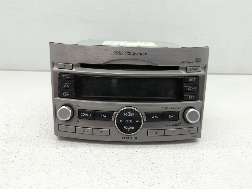 2010-2012 Subaru Legacy Radio AM FM Cd Player Receiver Replacement P/N:86201AJ61A 86201AJ62A Fits 2010 2011 2012 OEM Used Auto Parts