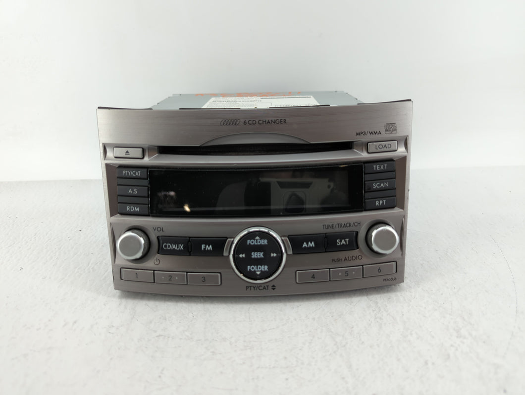 2010-2012 Subaru Legacy Radio AM FM Cd Player Receiver Replacement P/N:86201AJ61A 86201AJ62A Fits 2010 2011 2012 OEM Used Auto Parts