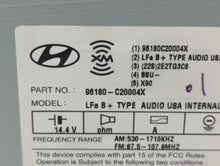 2015 Hyundai Sonata Radio AM FM Cd Player Receiver Replacement P/N:96180-C20004X Fits 2017 2018 OEM Used Auto Parts