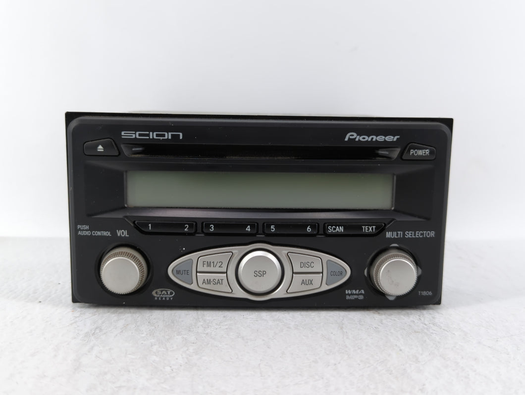 2008 Toyota Rav4 Radio AM FM Cd Player Receiver Replacement P/N:08600-21802 08600-21801 Fits 2006 2007 OEM Used Auto Parts