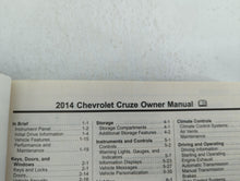 2014 Chevrolet Cruze Owners Manual Book Guide OEM Used Auto Parts