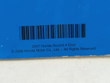 2007 Honda Accord Owners Manual Book Guide OEM Used Auto Parts