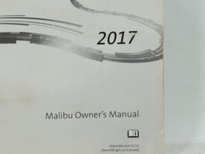 2017 Chevrolet Malibu Owners Manual Book Guide OEM Used Auto Parts