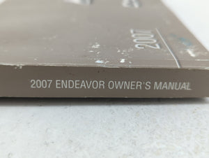 2007 Mitsubishi Endeavor Owners Manual Book Guide OEM Used Auto Parts