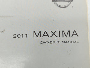 2011 Nissan Maxima Owners Manual Book Guide OEM Used Auto Parts