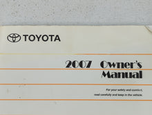 2007 Toyota Camry Owners Manual Book Guide OEM Used Auto Parts