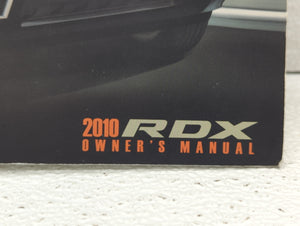 2010 Acura Rdx Owners Manual Book Guide OEM Used Auto Parts