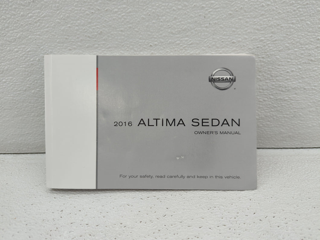 2016 Nissan Altima Owners Manual Book Guide OEM Used Auto Parts