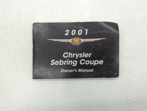 2001 Chrysler Sebring Owners Manual Book Guide OEM Used Auto Parts