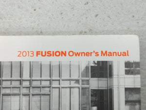 2013 Ford Fusion Owners Manual Book Guide OEM Used Auto Parts