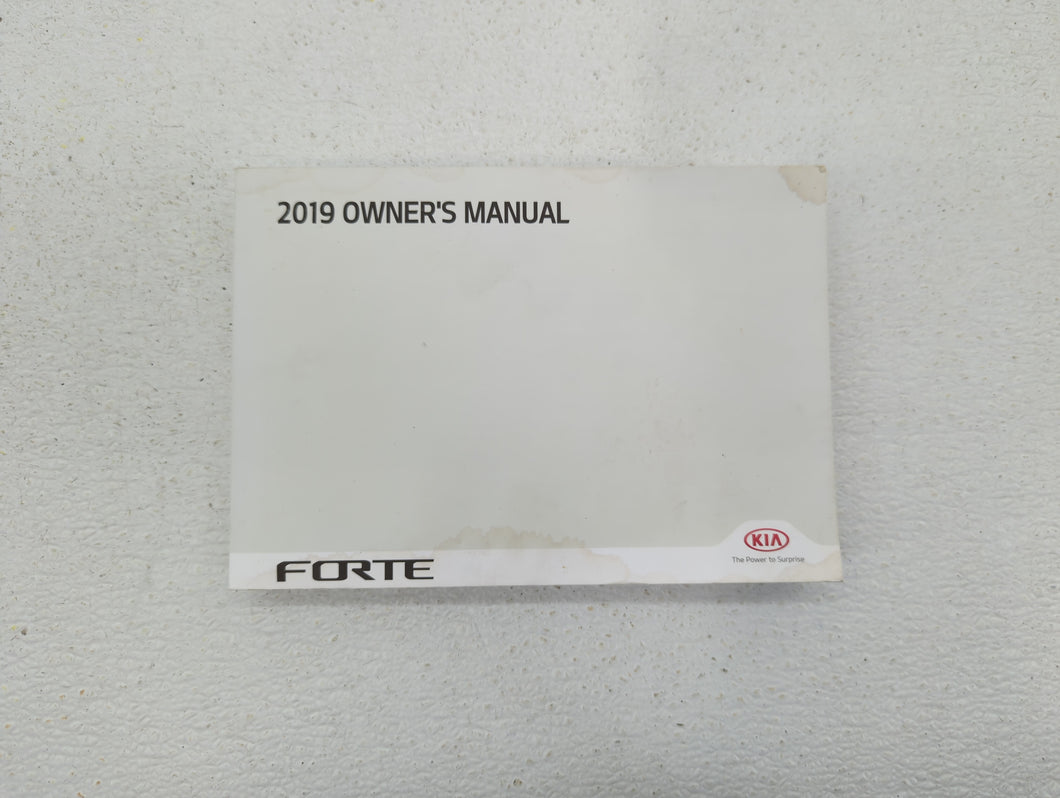 2019 Kia Forte Owners Manual Book Guide OEM Used Auto Parts