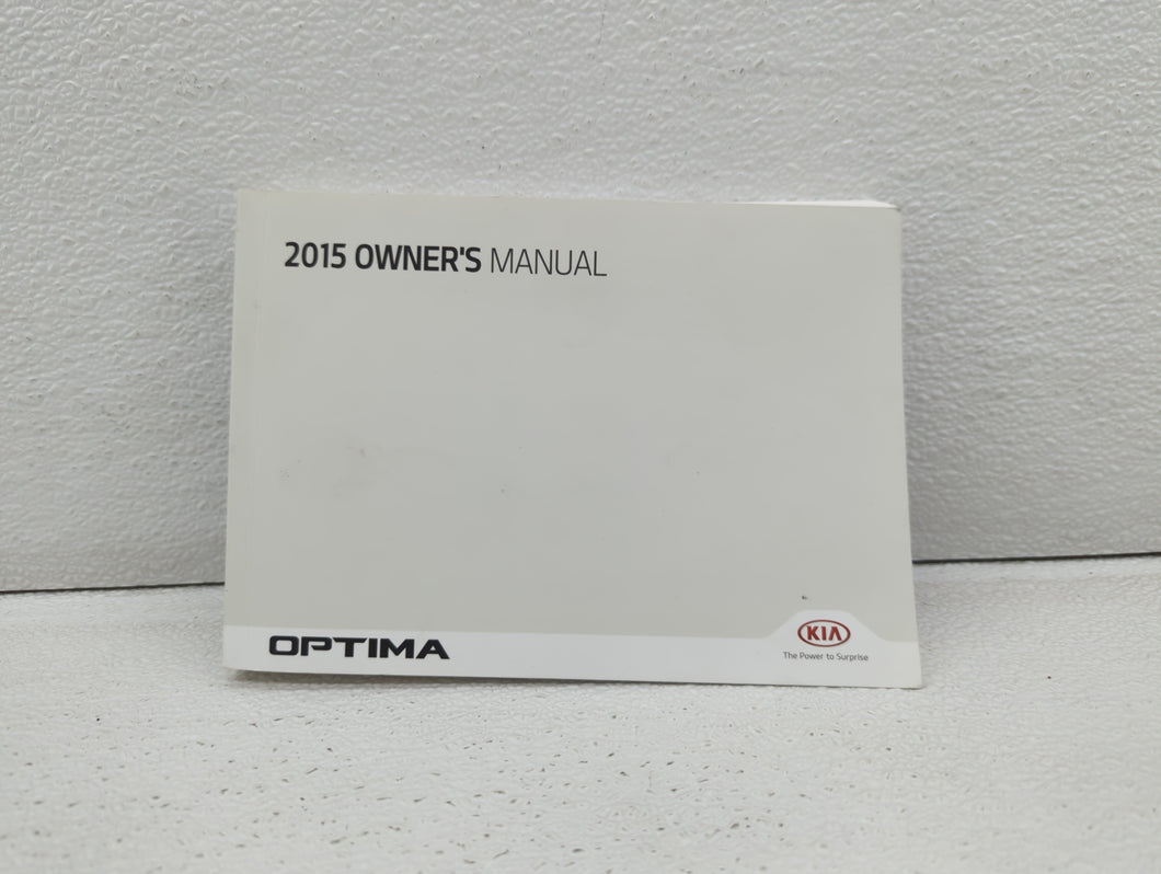 2015 Kia Optima Owners Manual Book Guide OEM Used Auto Parts