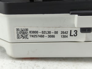 2011-2013 Toyota Matrix Instrument Cluster Speedometer Gauges P/N:83800-0ZL30-00 Fits 2011 2012 2013 OEM Used Auto Parts