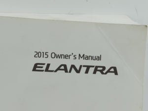 2015 Hyundai Elantra Owners Manual Book Guide OEM Used Auto Parts