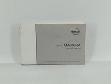 2012 Nissan Maxima Owners Manual Book Guide OEM Used Auto Parts