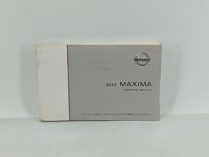 2012 Nissan Maxima Owners Manual Book Guide OEM Used Auto Parts