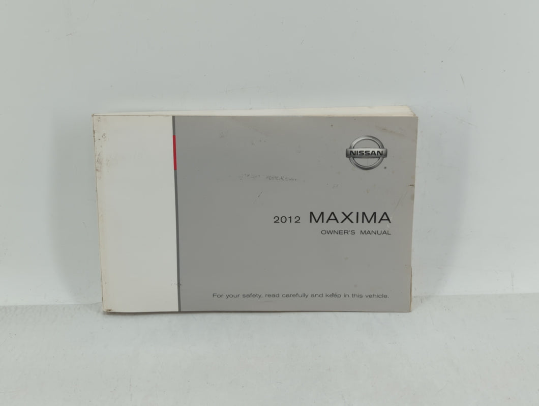 2012 Nissan Maxima Owners Manual Book Guide OEM Used Auto Parts