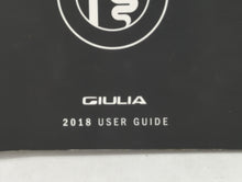 2018 Alfa Romeo Giulia Owners Manual Book Guide OEM Used Auto Parts