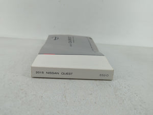 2015 Nissan Quest Owners Manual Book Guide OEM Used Auto Parts