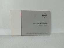 2013 Nissan Maxima Owners Manual Book Guide OEM Used Auto Parts