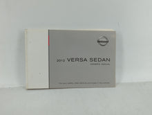 2012 Nissan Versa Owners Manual Book Guide OEM Used Auto Parts