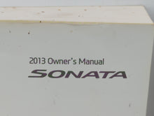 2013 Hyundai Sonata Owners Manual Book Guide OEM Used Auto Parts