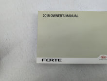 2018 Kia Forte Owners Manual Book Guide OEM Used Auto Parts