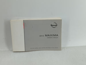 2012 Nissan Maxima Owners Manual Book Guide OEM Used Auto Parts