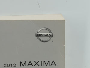 2012 Nissan Maxima Owners Manual Book Guide OEM Used Auto Parts