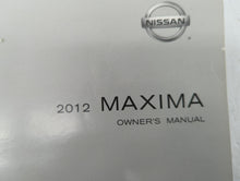 2012 Nissan Maxima Owners Manual Book Guide OEM Used Auto Parts