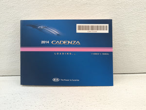 2014 Kia Cadenza Owners Manual Book Guide OEM Used Auto Parts