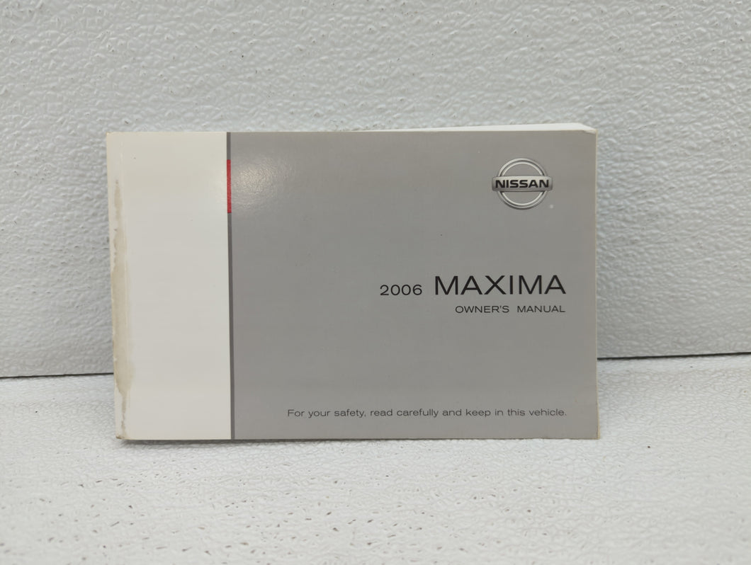 2006 Nissan Maxima Owners Manual Book Guide OEM Used Auto Parts