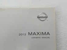 2012 Nissan Maxima Owners Manual Book Guide OEM Used Auto Parts