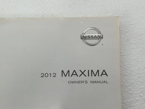 2012 Nissan Maxima Owners Manual Book Guide OEM Used Auto Parts