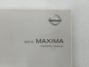 2010 Nissan Maxima Owners Manual Book Guide OEM Used Auto Parts