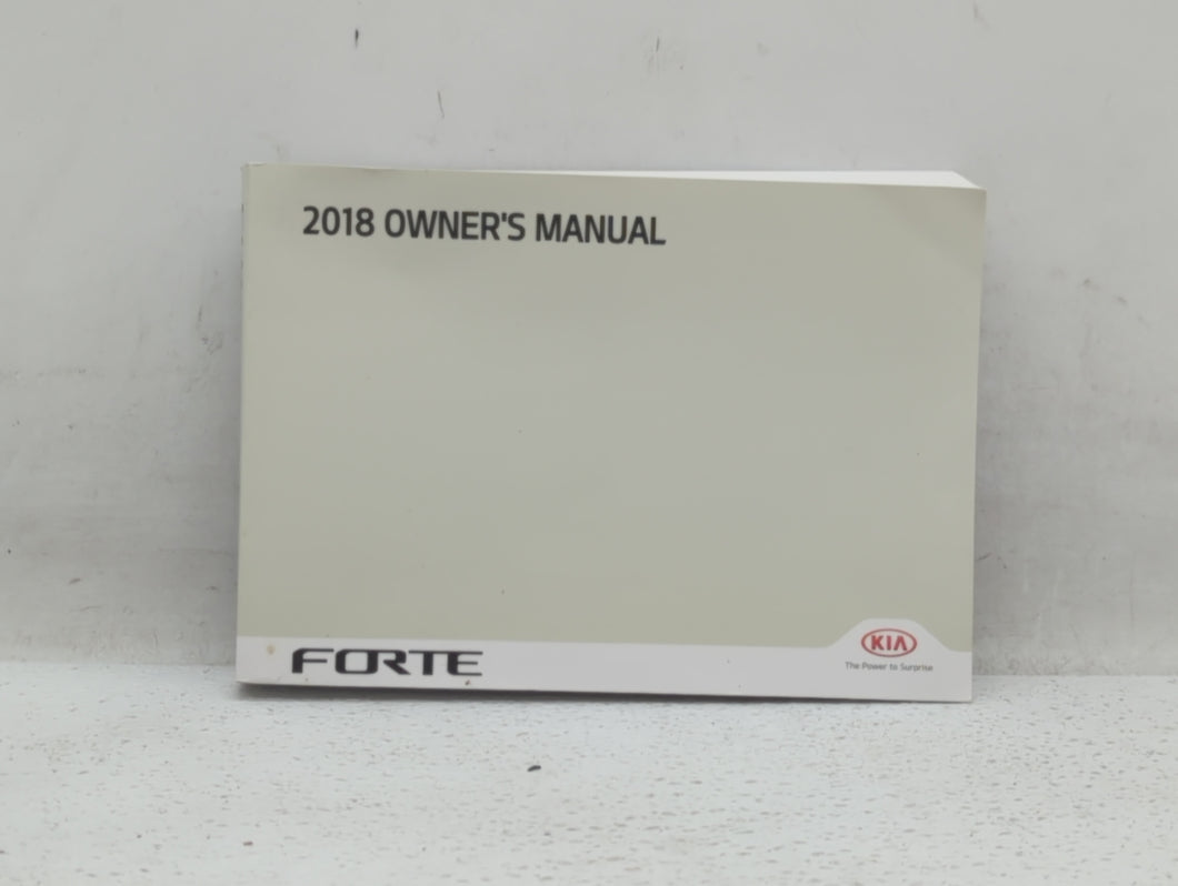 2018 Kia Forte Owners Manual Book Guide OEM Used Auto Parts