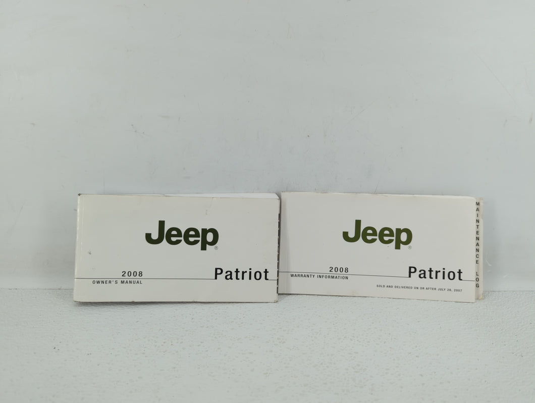 2008 Jeep Patriot Owners Manual Book Guide OEM Used Auto Parts