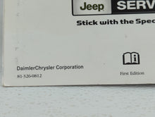 2008 Jeep Patriot Owners Manual Book Guide OEM Used Auto Parts