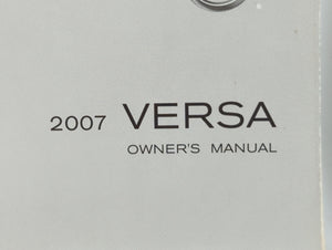 2007 Nissan Versa Owners Manual Book Guide OEM Used Auto Parts