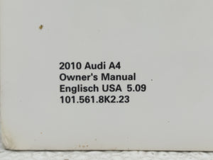 2010 Audi A4 Owners Manual Book Guide OEM Used Auto Parts