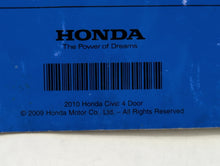 2010 Honda Civic Owners Manual Book Guide OEM Used Auto Parts