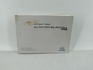 2013 Hyundai Elantra Owners Manual Book Guide OEM Used Auto Parts