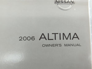 2006 Nissan Altima Owners Manual Book Guide OEM Used Auto Parts