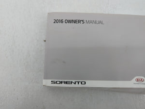 2016 Kia Sorento Owners Manual Book Guide OEM Used Auto Parts