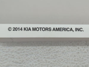 2014 Kia Soul Owners Manual Book Guide OEM Used Auto Parts