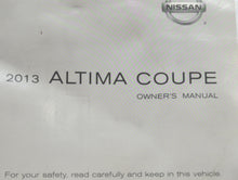 2013 Nissan Altima Owners Manual Book Guide OEM Used Auto Parts